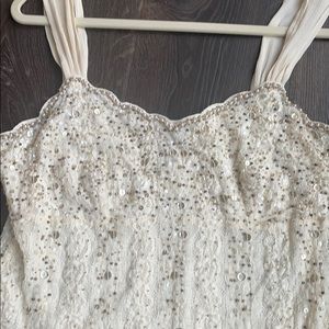 Ann Taylor Beaded Lace Camisole size M